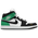 Jordan AJ1 Mid - Homme Chaussures Summit White-Black-Lucky Green