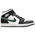 Jordan AJ1 Mid - Uomo Scarpe Black-Summit White-Gorge Green