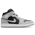 Jordan AJ1 Mid - Men Shoes Lt Smoke Grey-White-Black