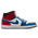 Jordan AJ1 Mid - Men Shoes True Blue-Summit White-Varsity Red