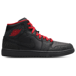 Homme Chaussures - Jordan AJ1 Mid - Black-Tough Red-Black