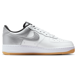Homme Chaussures - Nike Air Force 1 '07 Lv8 - Summit White-Metallic Silver