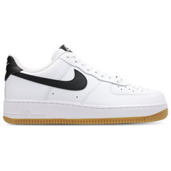 Men Shoes - Nike Air Force 1 Low - White-Black-Gum Light Brown