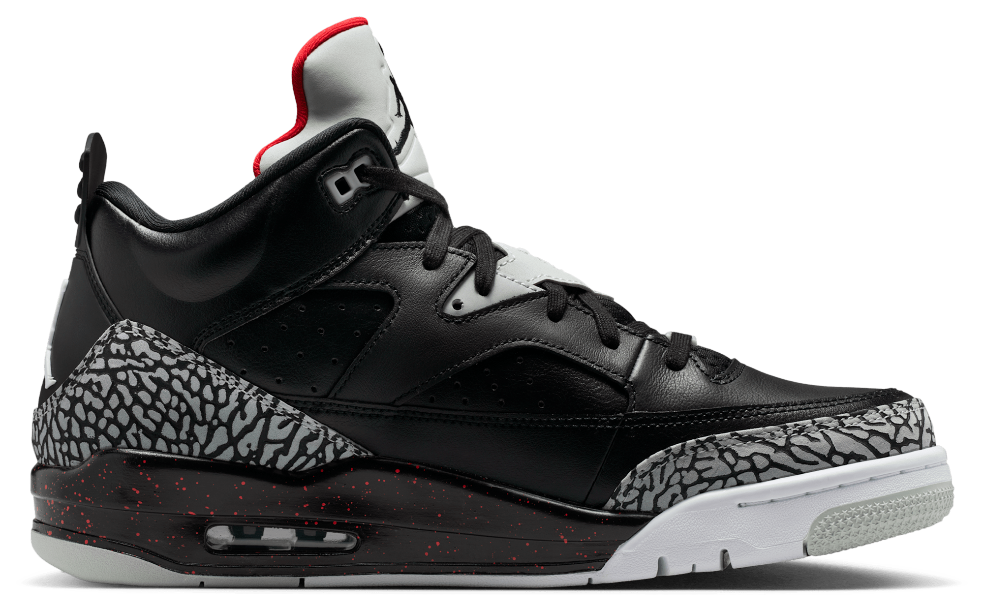Jordan Son Of Mars Low - Men Shoes (Black-Black-University Red)