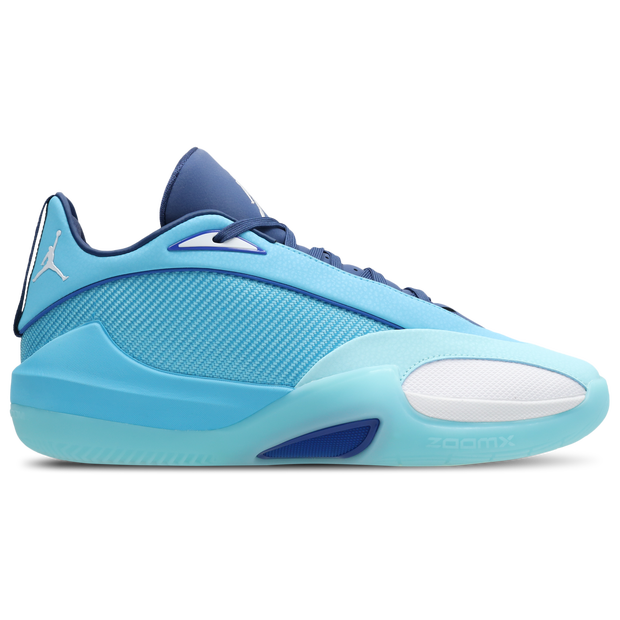 Jordan Triangle, Men's Blue Leather Basketball  Shoes,  Size 7.5