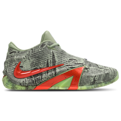 Men Shoes - Nike Ja 4 - Oil Green-Bright Crimson-Lt Lemon Twist