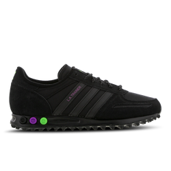 Men Shoes - adidas LA Trainer - Black-Shock Purple-Solar Green
