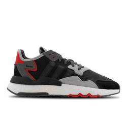 Men Shoes - adidas Nite Jogger Boost - Black-Grey-Act Red