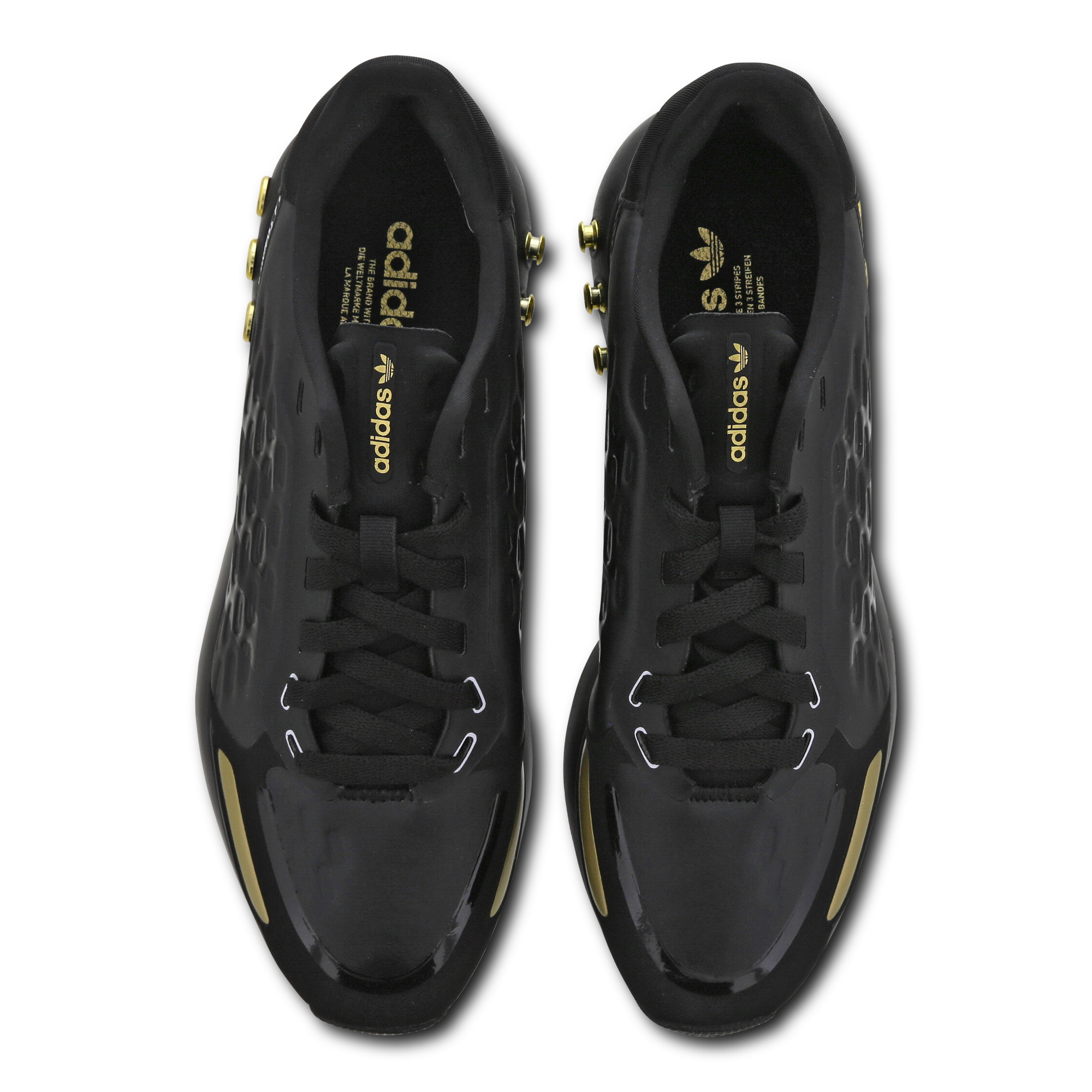 adidas la trainer black and gold