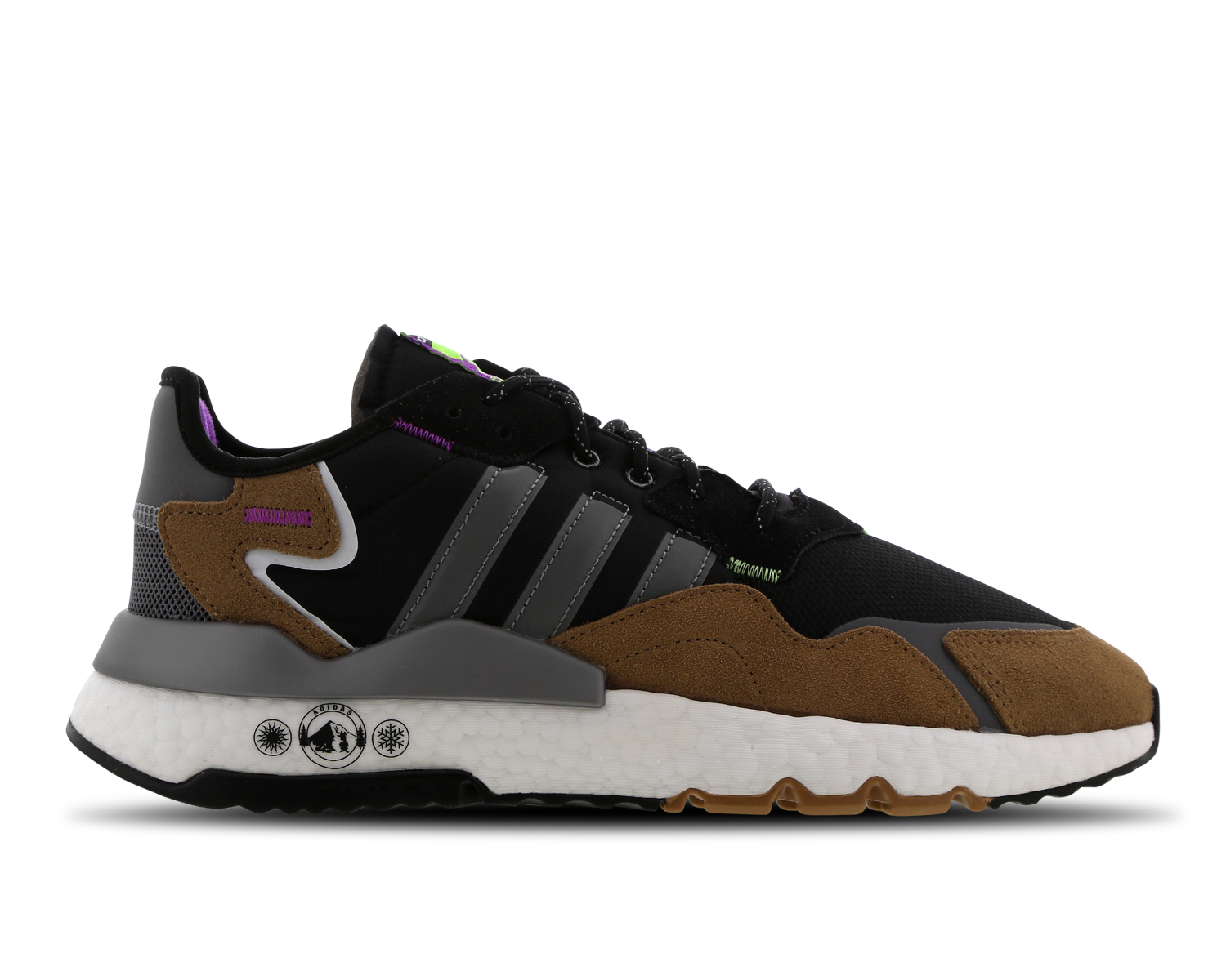 adidas nite jogger brown