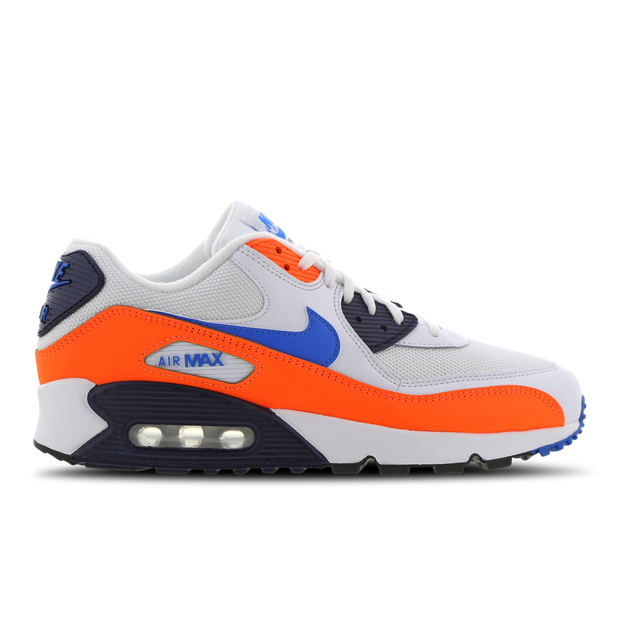 Nike Air Max 90 White Photo Blue Total Orange - AJ1285-104