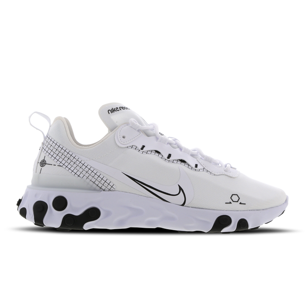 Scarpa Nike React Element 55 - Uomo - Bianco - CU3009-100