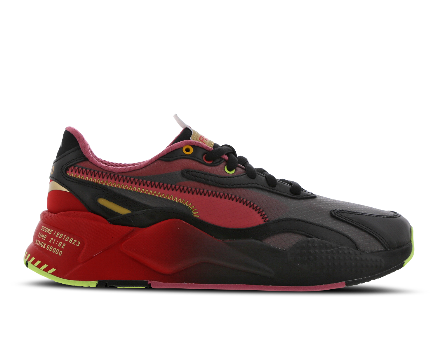 puma rs x black red