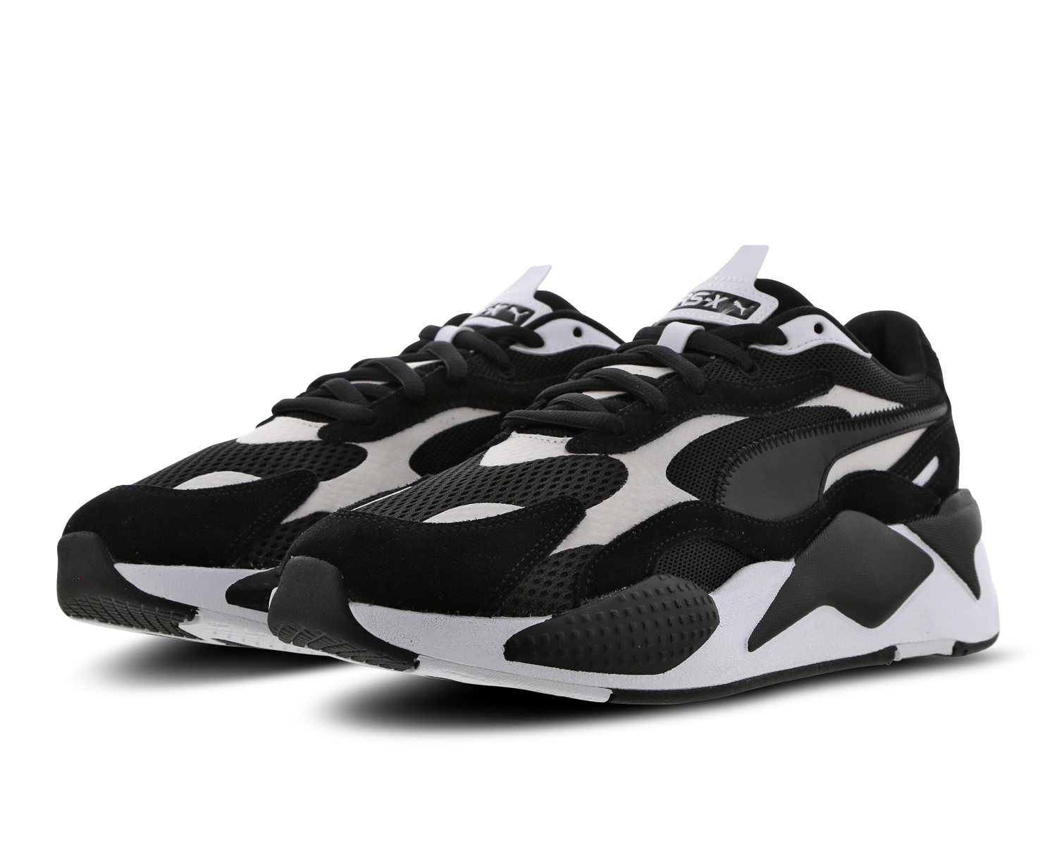 puma rsx black and white mens