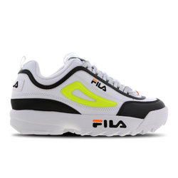 Men Shoes - Fila Disruptor - White-Volt-Orange