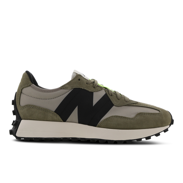 Hombres New Balance 327 - Aluminum/Covert Green, Aluminum/Covert Green - MS327IB