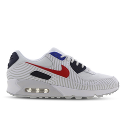 Men Shoes - Nike Air Max 90 - White-Red-Blue