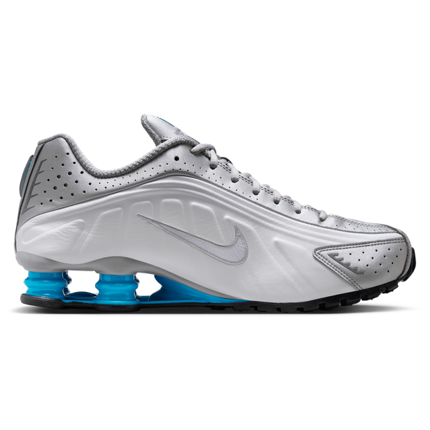 Nike Shox R4 Metallic Silver White Blue Lagoon - HQ1988-005