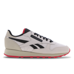 Men Shoes - Reebok Classic Leather - Moon White-Pebble-Vector Red