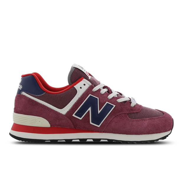 New Balance Unisex 574 in Red/Blue Suede/Mesh - U574RX2