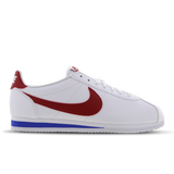 White-Varsity Red-Varsity Royal - C-NK CORTEZ LTHR WHT/VARS RD/VARS RYL