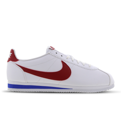Women Shoes - Nike Cortez Leather - White-Varsity Red-Varsity Royal