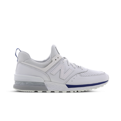 Uomo Scarpe - New Balance 574-S - White-Blue-White