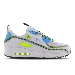 Men Shoes - Nike Air Max 90 - White-Blue Fury-Black