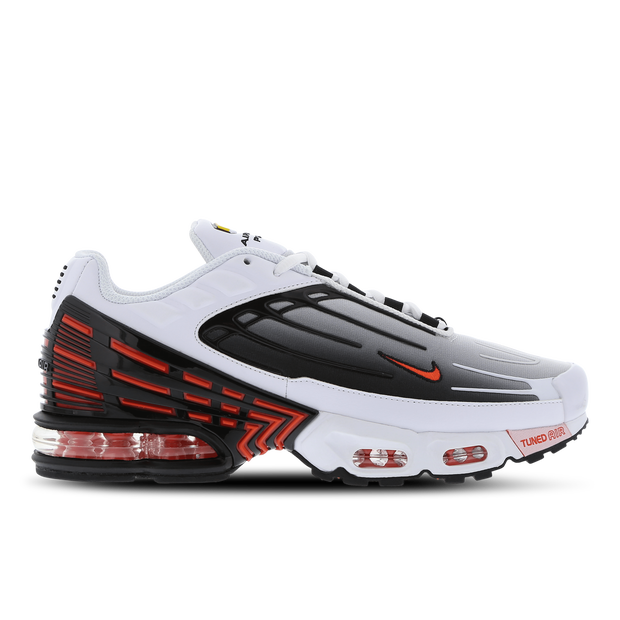 Nike Tuned Men Shoes - White - Size: 8.5 - Textile, Leather - Foot Locker