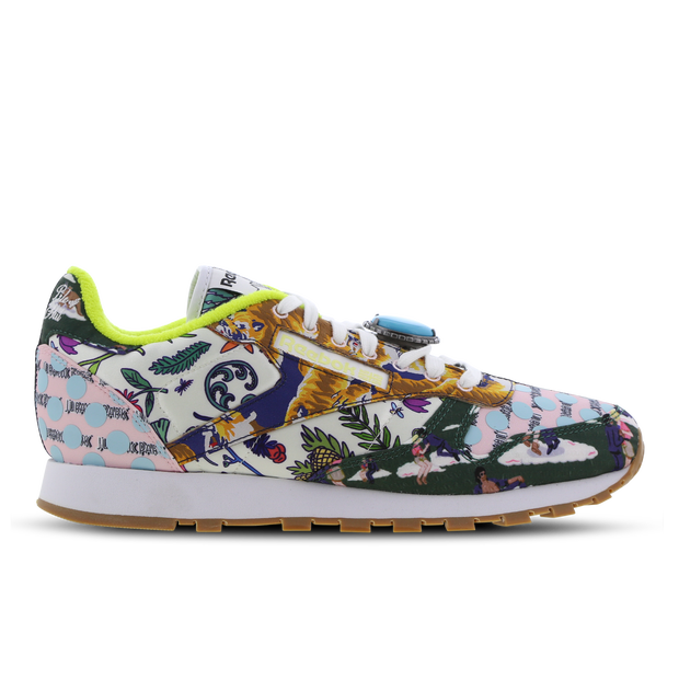 Reebok Classic Leather "Jurassic Park" Black/ Ftwr White/ Acid Yellow - GY0570