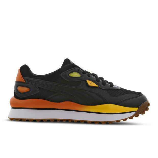 Puma Street Rider Heren Schoenen Black Leer Textil Synthetisch Foot Locker