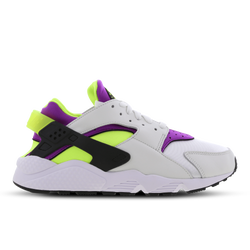 Men Shoes - Nike Huarache - White-Neon Yellow-Magenta