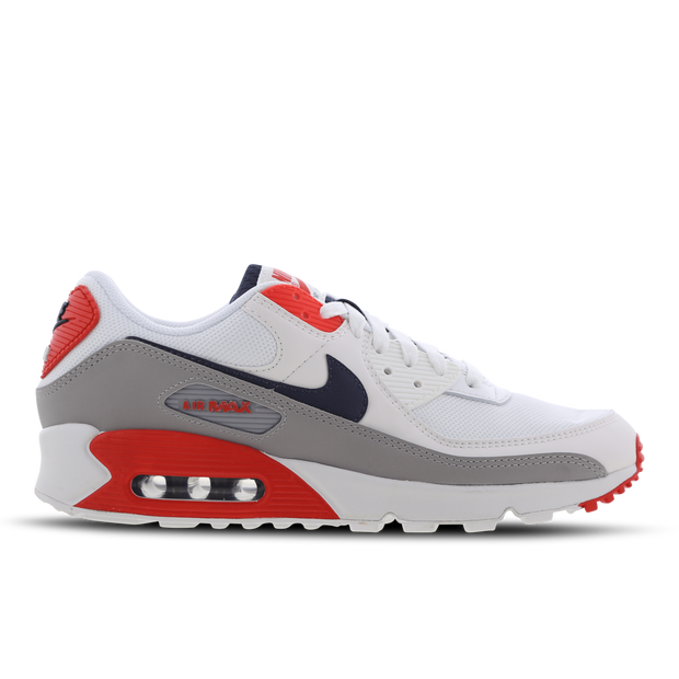 Nike Air Max 90 Summit White/Thunder Blue-Cement Grey - DB0625-101