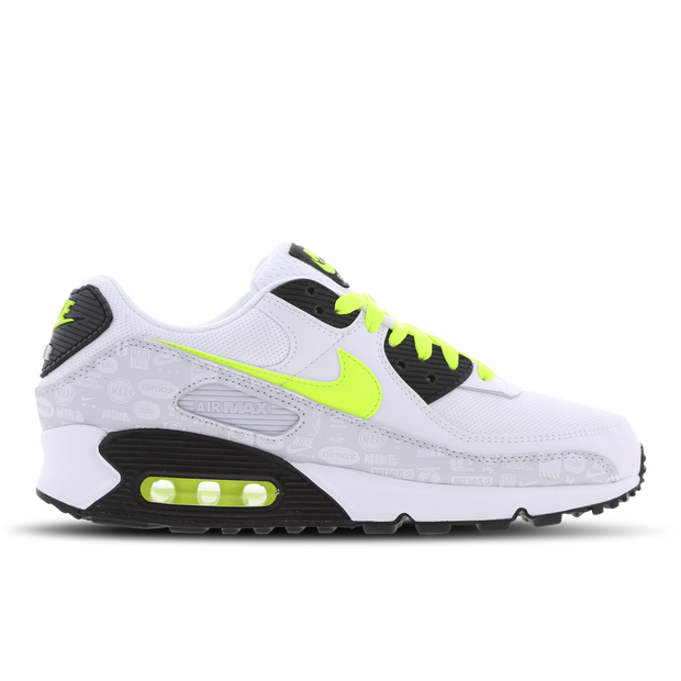 Air Max 90 Logo  Blanc/jaune - DB0625-100
