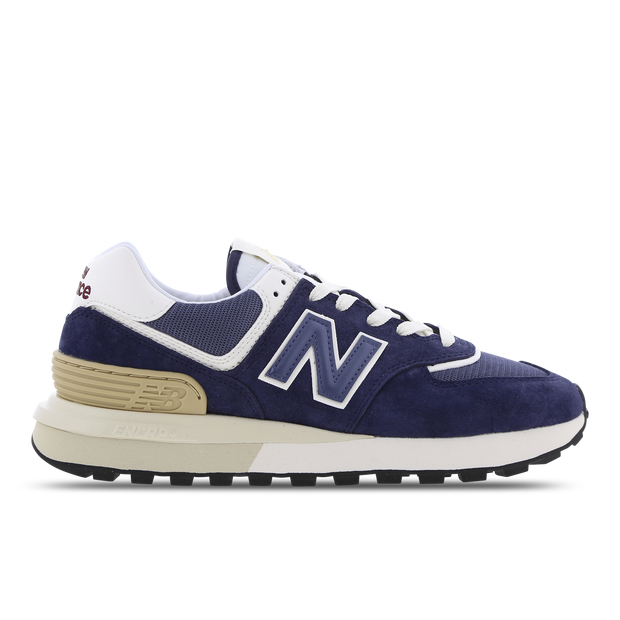 New Balance 574 Series Cozy Wear-resistant Unisex Blue White BLUE/WHITE Marathon Running Shoes U574LGBB - U574LGBB