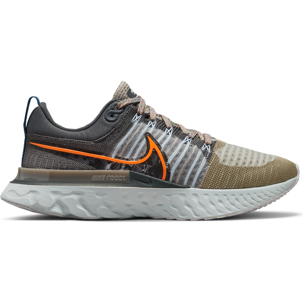 Nike React Infinity Run Flyknit 2 Light Bone Grey Orange - DC4577-001