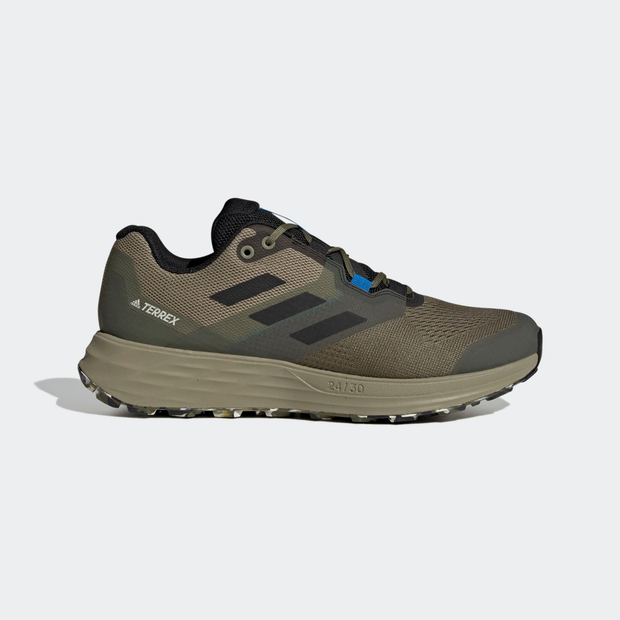 adidas Terrex Two Flow Trail Running Shoes Focus Olive Mens - H05844