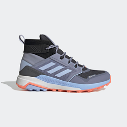 Men Shoes - adidas Terrex Trailmaker Mid Gore-tex Hiking - Silver Violet-Blue Dawn-Core Black