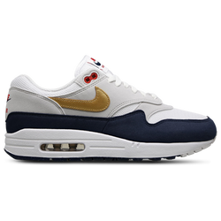 Homme Chaussures - Nike Air Max 1 - Obsidian-Mtlc Gold-White