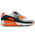 Nike Air Max 90 - Men Shoes Summit White-Smoke Grey-Safety Orange