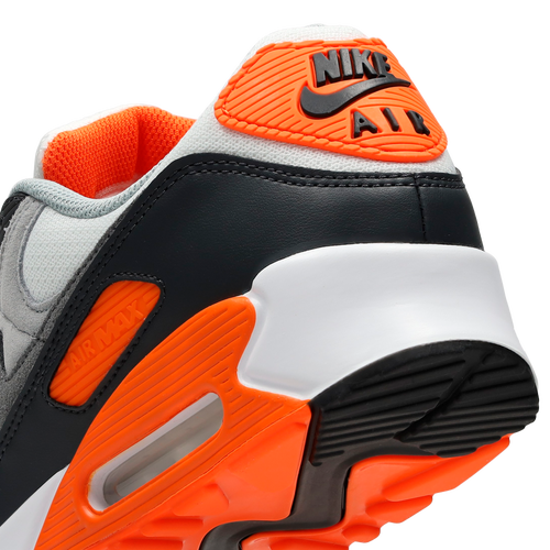 Nike air max 90 white anthracite grey orange essential best sale