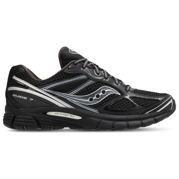 Saucony Guide 7 Sneakers Heren - Zwart - Maat 41 - Mesh/Synthetisch