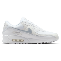 Men Shoes - Nike Air Max 90 - White-Mtlc Silver-White