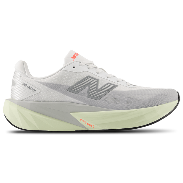New Balance Men's FuelCell Rebel v5 Running Shoes - Grey/White - MFCXLD5