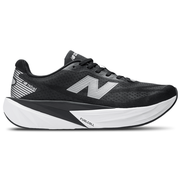 New Balance Men's FuelCell Rebel v5 Running Shoes - Black/Grey/White - MFCXLO5