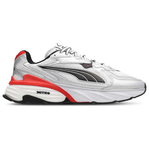 Puma Fade Nitro Ls Homme - Baskets, Argent - Pointure 40 - Maille/synthétique - 40620312