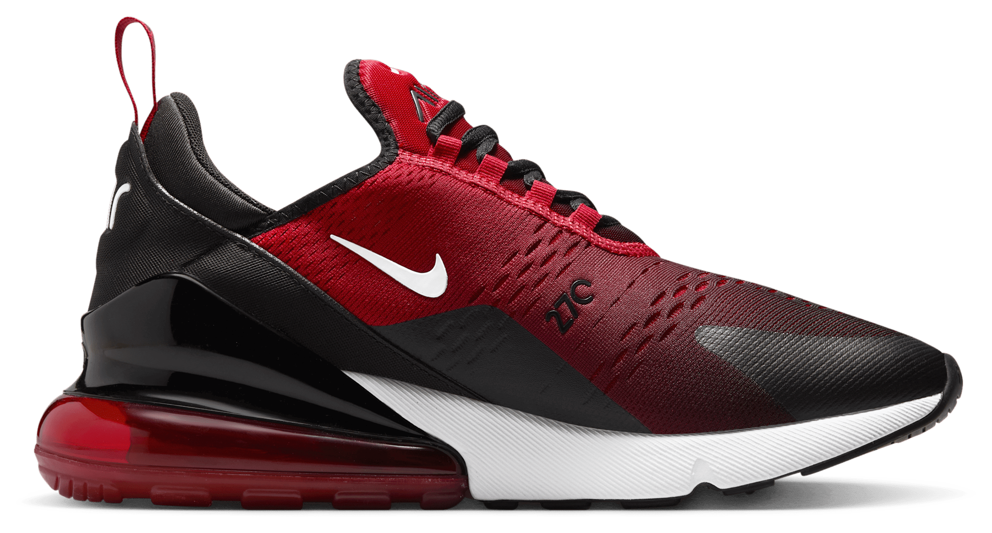 Nike Air Max 270 - Men Shoes (Gym Red-White-Black)
