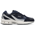 Navy Blue-Metallic Silver-Core White