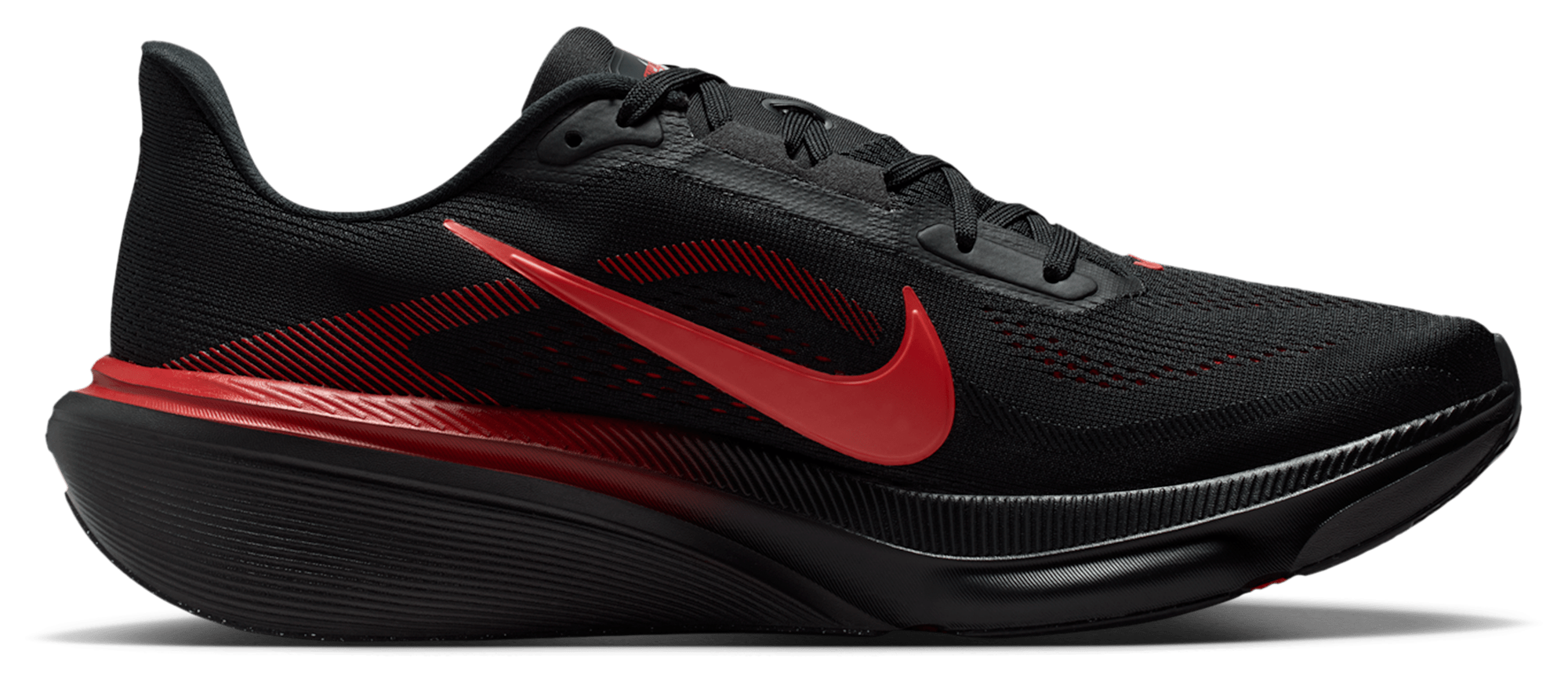 Nike Zoom Pegasus 42 - Men Shoes (Black-Bright Crimson-University Red)