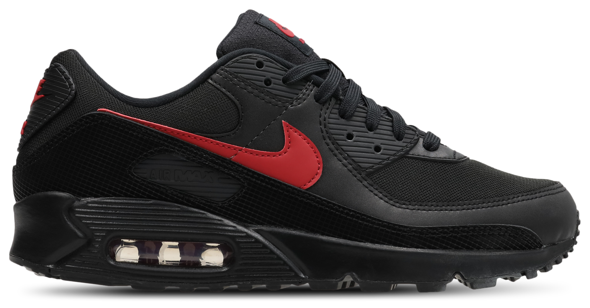 Nike Air Max 90 - Men Shoes (Black-Tough Red-Black)